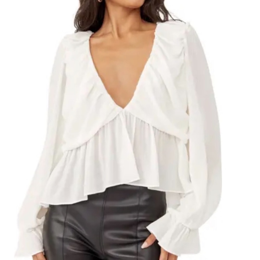 185. Free People Daia Top in Frenchnilla, Size Large